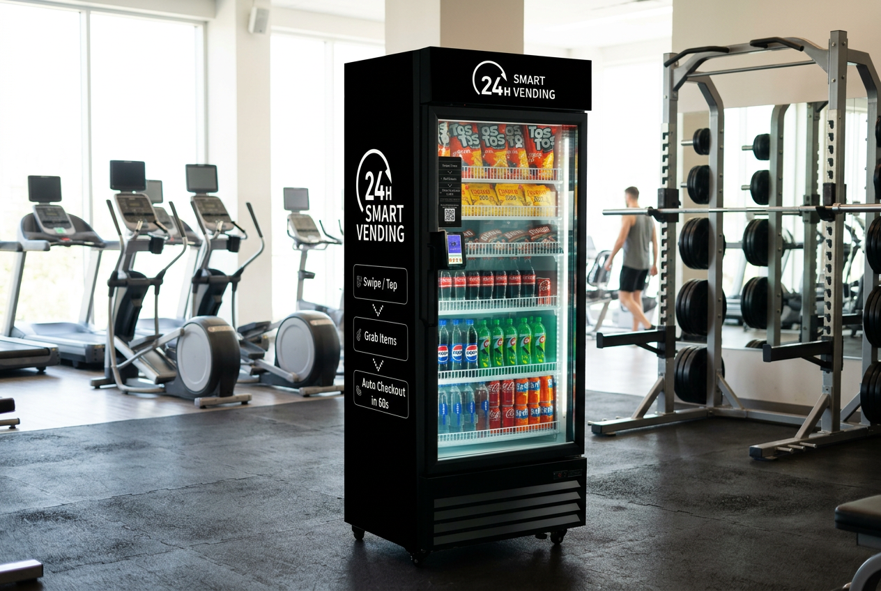 Smart vending machine in Gyms