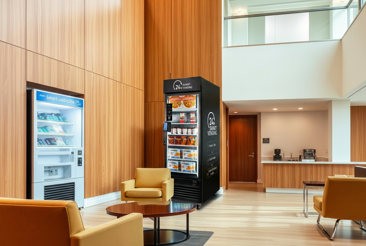 Smart vending machine in Hotel Lobbies
